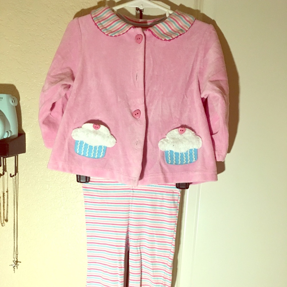 Girls sweet potatoes pink cupcake set